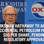 Berkshire Hathaway to Acquire Occidental Petroleum (OXY) for $50 a Share, Pending Regulatory Approval
